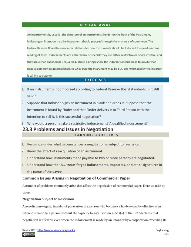 Business Law and the Legal Environment - Page 813